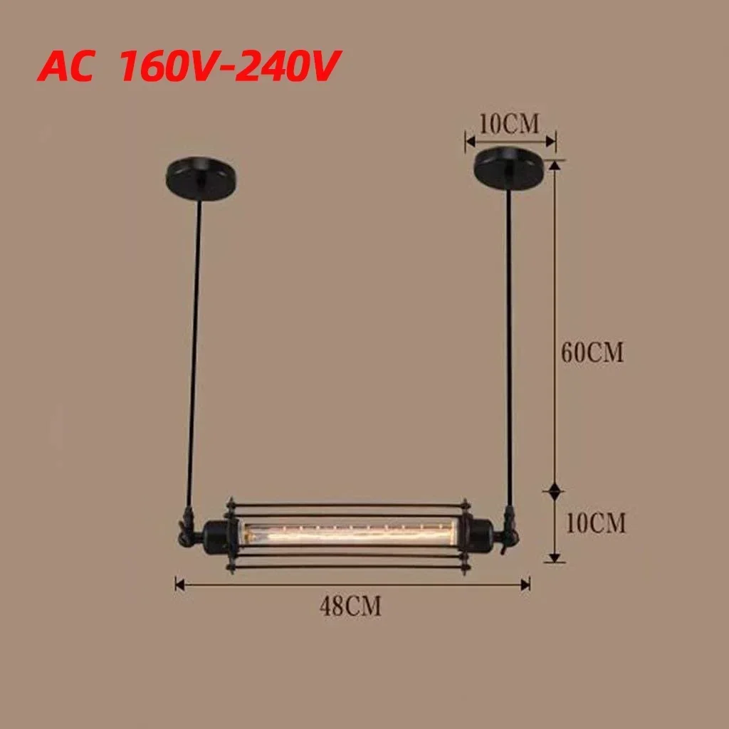 Edison T300 Chang flute wall lamp American wrought iron bedside bar restaurant corridor Internet cafe retro