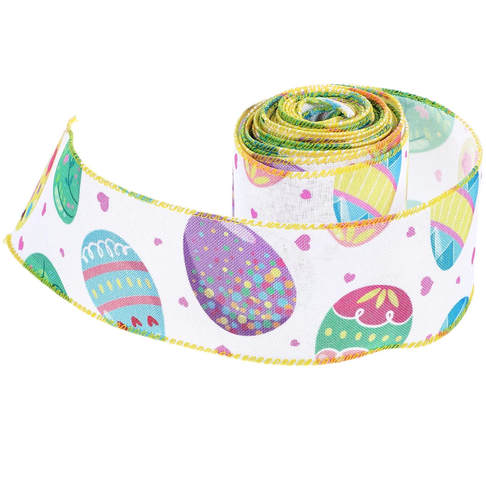 Easter Ribbon 2 Wide 6 3cm 4 5m Roll Wire Edge Gift Packaging Craft Decorative Spring Holiday Lovely Ribbons Vibrant Colors Soft