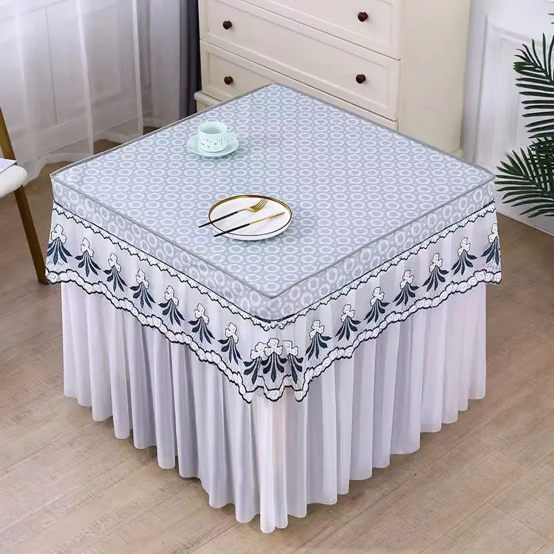 Square mahjong table tablecloth, waterproof and oil proof, anti-scalding