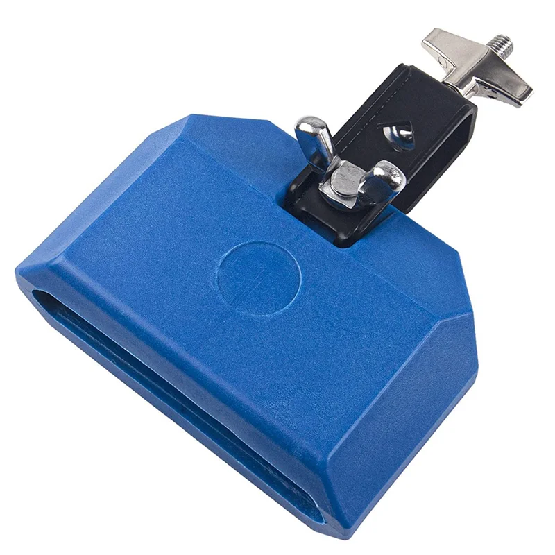 

A89E-5 Inch Jam Block,Plastic Musical Percussion Block Compatible with Latin Drum Instrument (Blue)