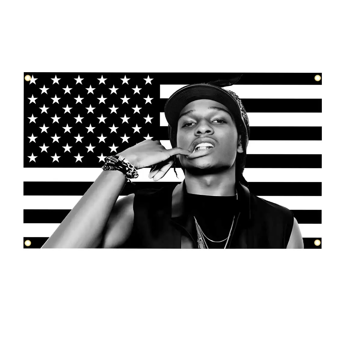 2x3fts 3x5fts 5x8fts A-Asap Rocky Pink USA Flag Don't Be Dumb Music Art Banner Tapestry Applicable To Outdoor For Decoration