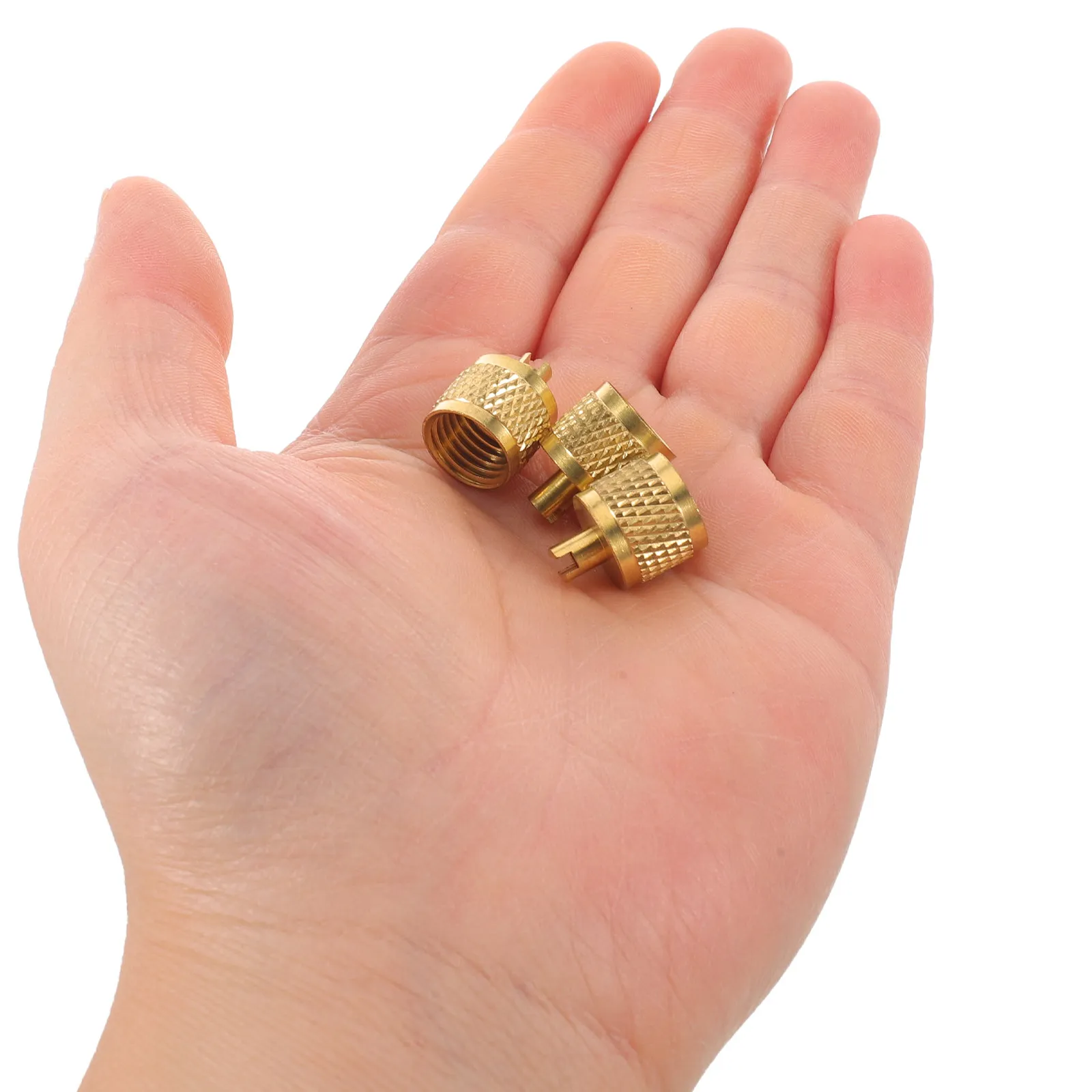 10Pcs Sae Access Valve Caps Copper Core Removers for Hvac Ac Refrigeration Valve Caps Leakproof R22 R410a Systems