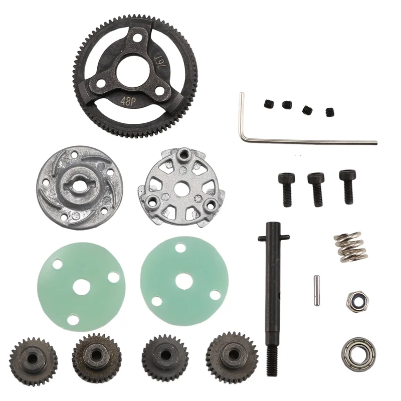 

DELAM-Metal 0.8M 48P Spur Gear & Pinions-Gear Sets For Rustler/Slash 2Wd 1/10 RC Car Model Parts