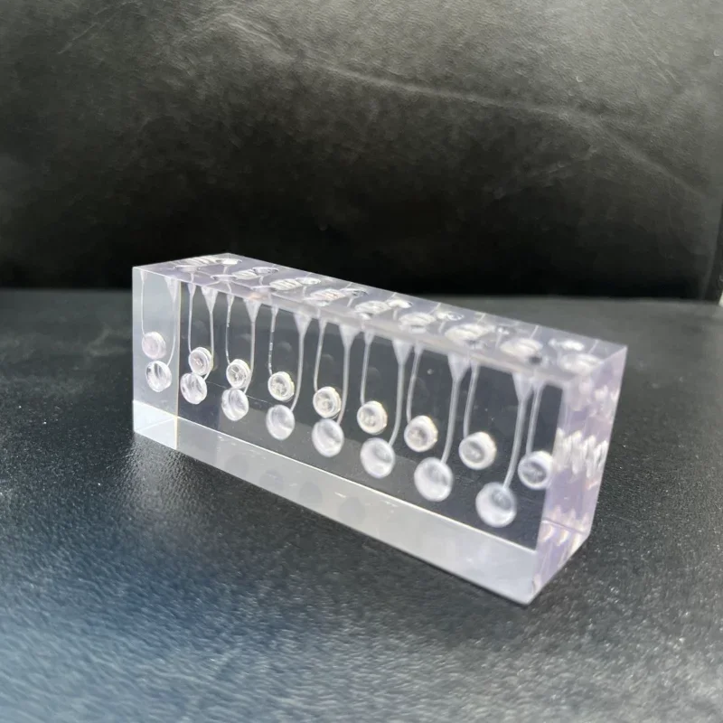 SS 1Pcs Resin Root Canal Practice Block, Simulated Pulp, Hot Tooth Glue Filling, Machine Expansion, Preparatory Filling Model