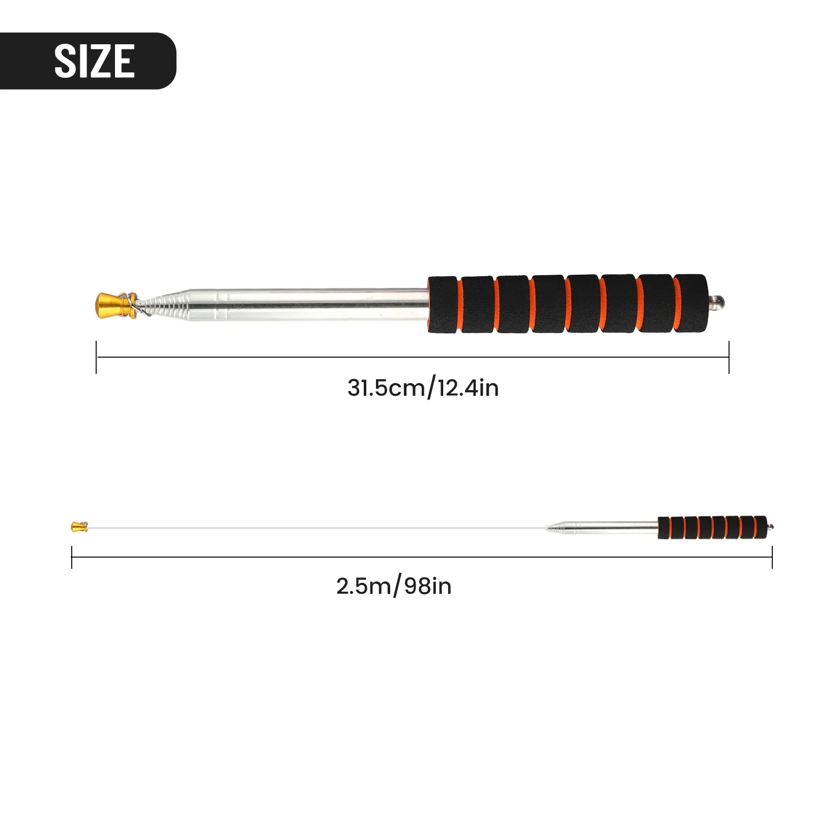 Portable Handheld Pointer With Retractable Feature, Suitable For Parades And Graduations, Stand Out From The Crowd