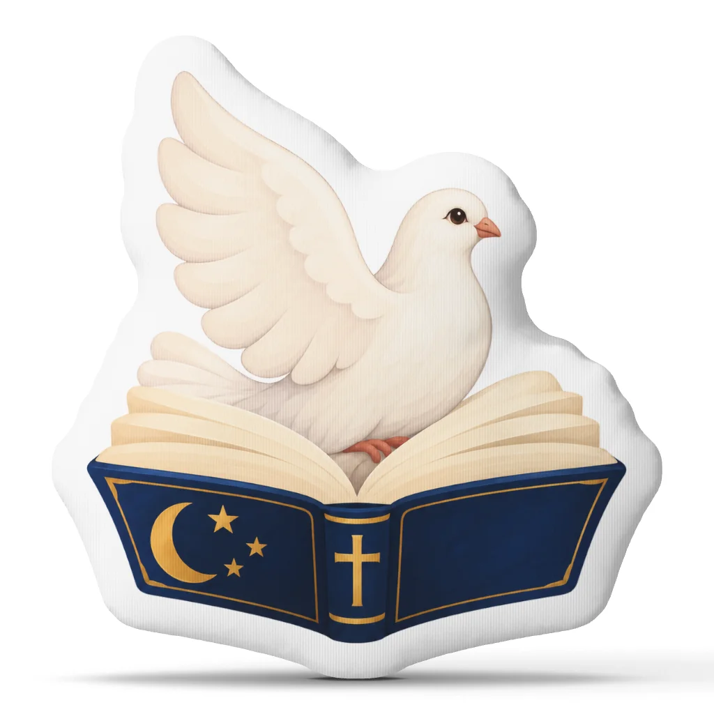 Christian Dove Bible Shaped Pillow Religious Faith Cushion Holy Spirit Throw Pillow Prayer Gift Home Decor Living Room Sofa
