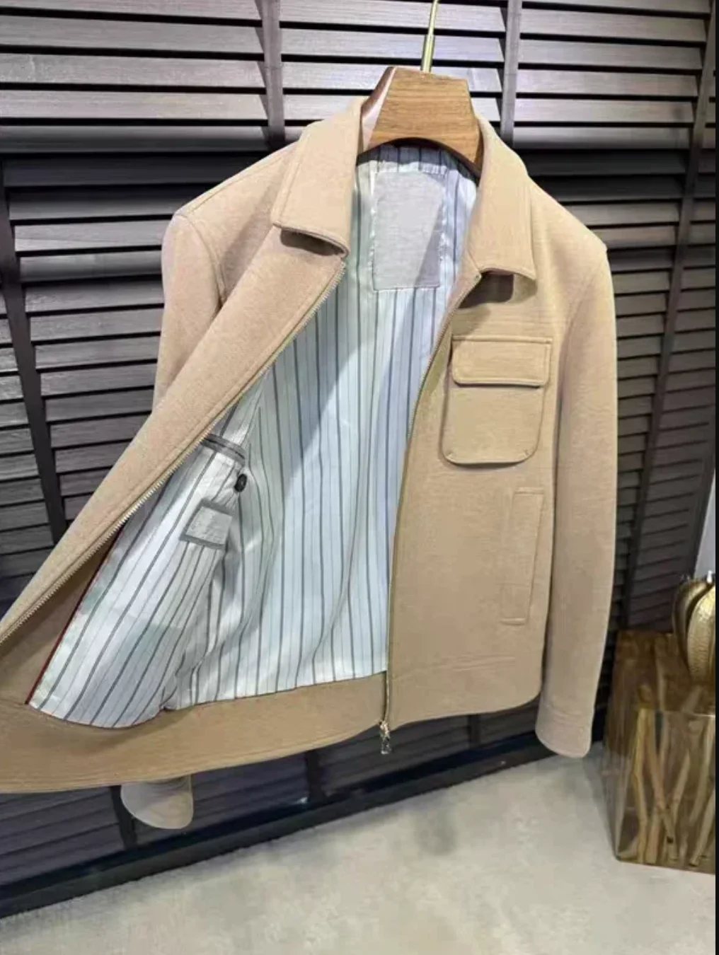 

BC Italian wool blend lapel collar casual jacket