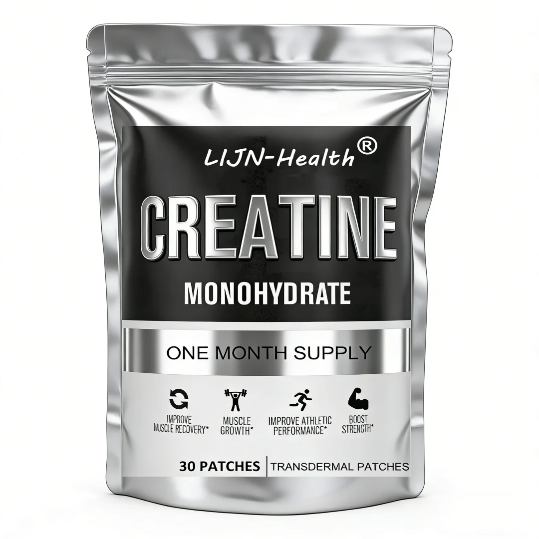 Creatine Monohydrate Transdermal Patches for Muscle Growth, Increased Strength, Enhanced Energy Output 30 Patches