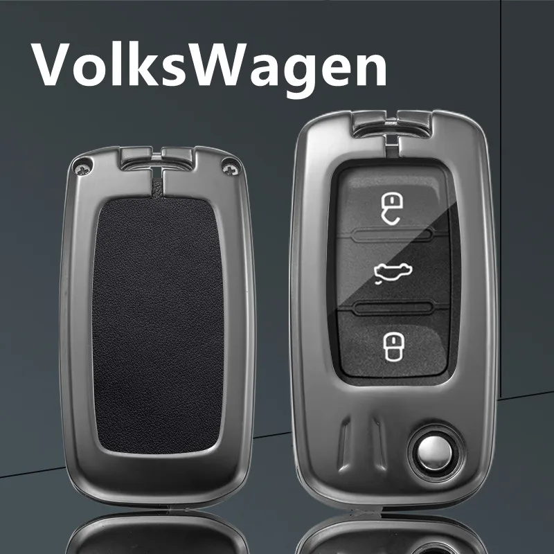 Zinc Alloy Car Key Case Cover Key Bag For Volkswagen Golf 3 4 5 6 MK4 MK6 Passat B5 B6 B7 Polo Tiguan mk2 Touran Jetta Bora MK6