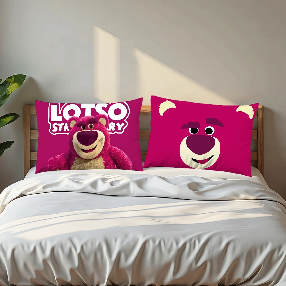 مضحك الكرتون لطيف L-Lotso h-Huggin الدب dn مستطيل وسادة غطاء أريكة المنزل غرفة المعيشة مكتب hogar مقهى المخدة