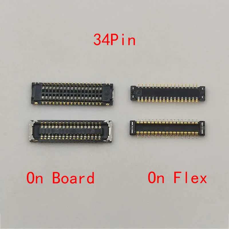 2pcs 34Pin LCD Display Screen FPC Connector For Huawei Enjoy Y6S Y6 Y7 Pro Prime Y9 2019/P Smart+/P Smart Plus/Y8S/Y6P 2020