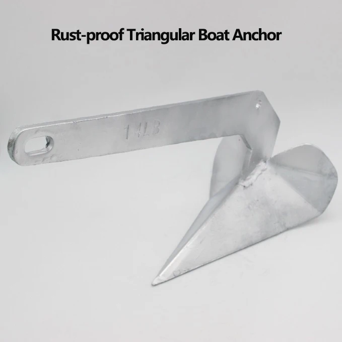 

Universal Triangular Anchor Welded Ship Motorboat Anchors Fishing Boat Fishing Vessel Iron Mooring Anchor