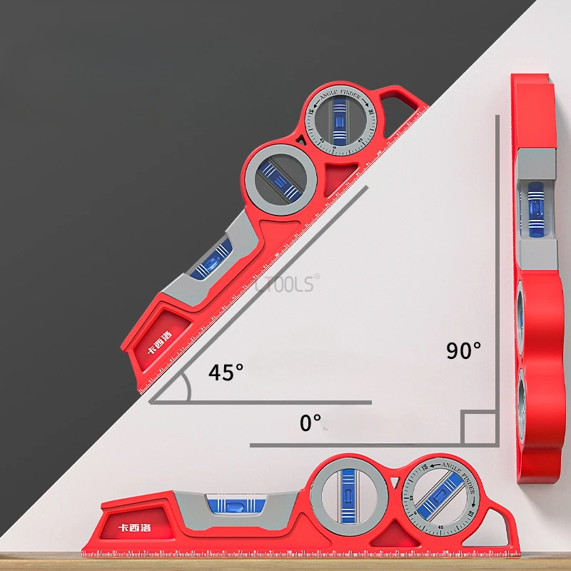 Torpedo Style Level Ruler High Precision Solid Cast Aluminum Magnetic Horizontal Ruler Industrial Grade Anti Drop Balance Ruler