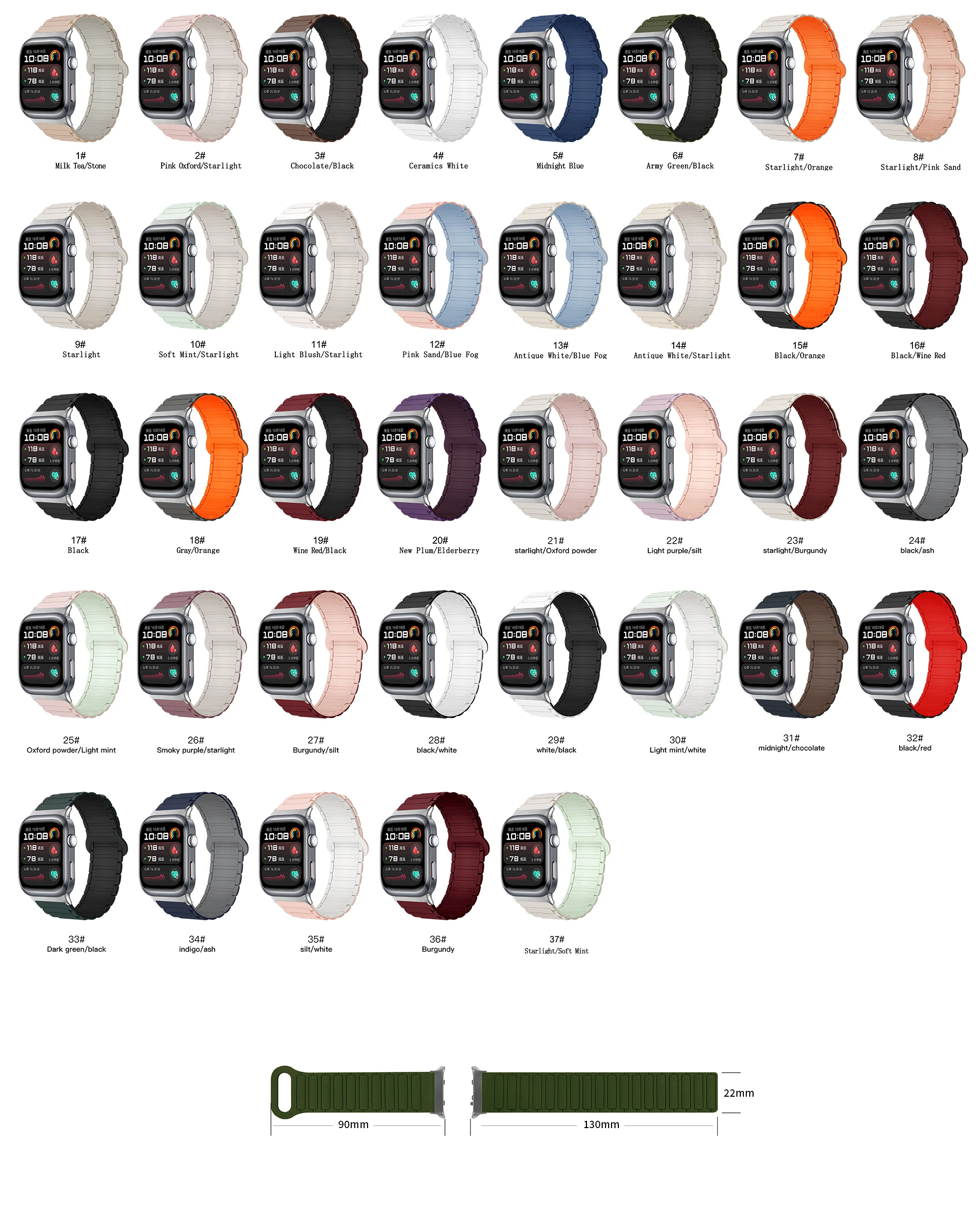 Miękki silikonowy pasek magnetyczny do zegarka Huawei D2 bransoletka do smartwatcha opaska z pętlą do zegarka Huawei D2 opaska na nadgarstek Correa akcesoria