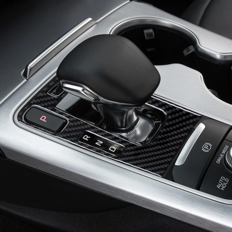Automatic Transmission Gear Shift Decoration Trim Decal Sticker for Kia Stinger 2018-2023 Carbon Fiber Car Inner Accessories