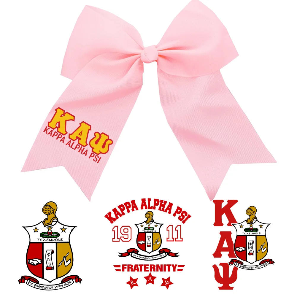 Sorority Kappa Alpha Psi Fraternity Cartoon Pattern Heat Transfer Sticker Iron On Vinyl Decal DTF for T-Shirts Sweatshirt Pants