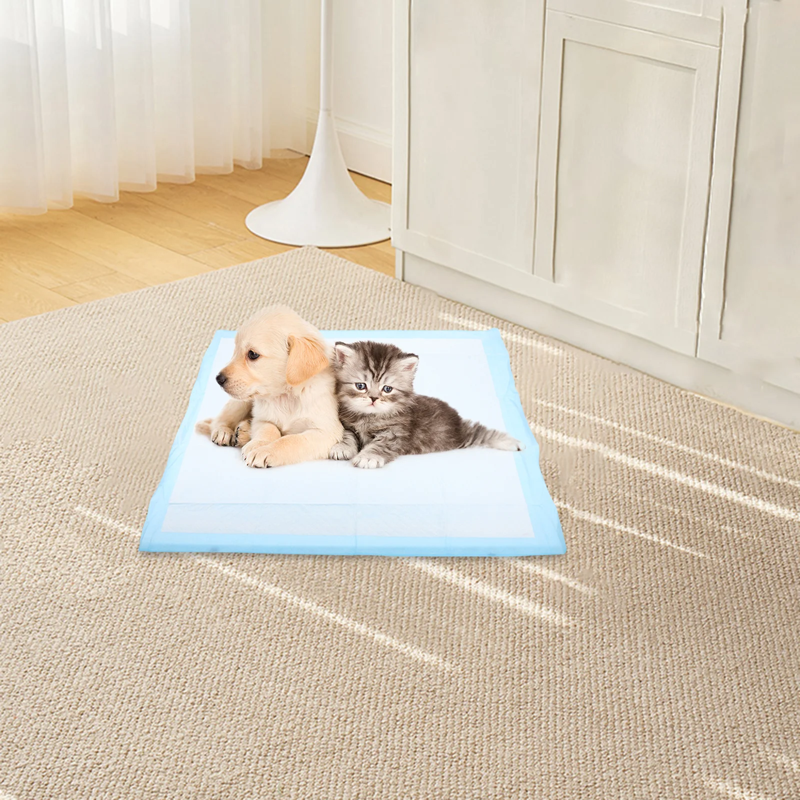 

60x60cm Puppy Training Pads Premium Pet Urine Pad Fast Drying Anti Leakage for Dogs Diapers Clean Home Easy Care