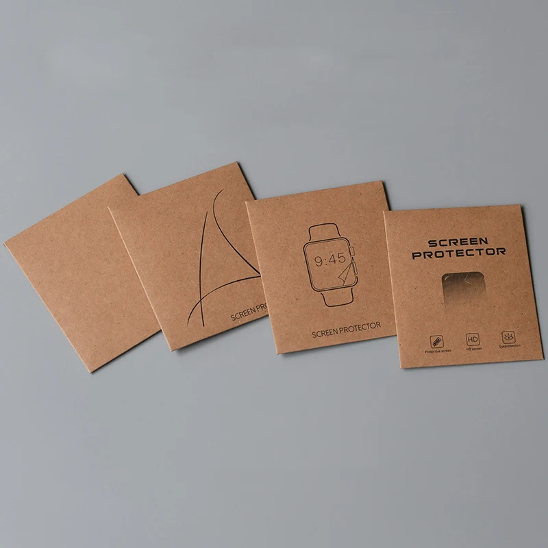 Kraft Paper Packaging Box Screen Protector Bag Wristband Watch Film Packaging Lens Film Paper Bag Camera Film Packaging Bag