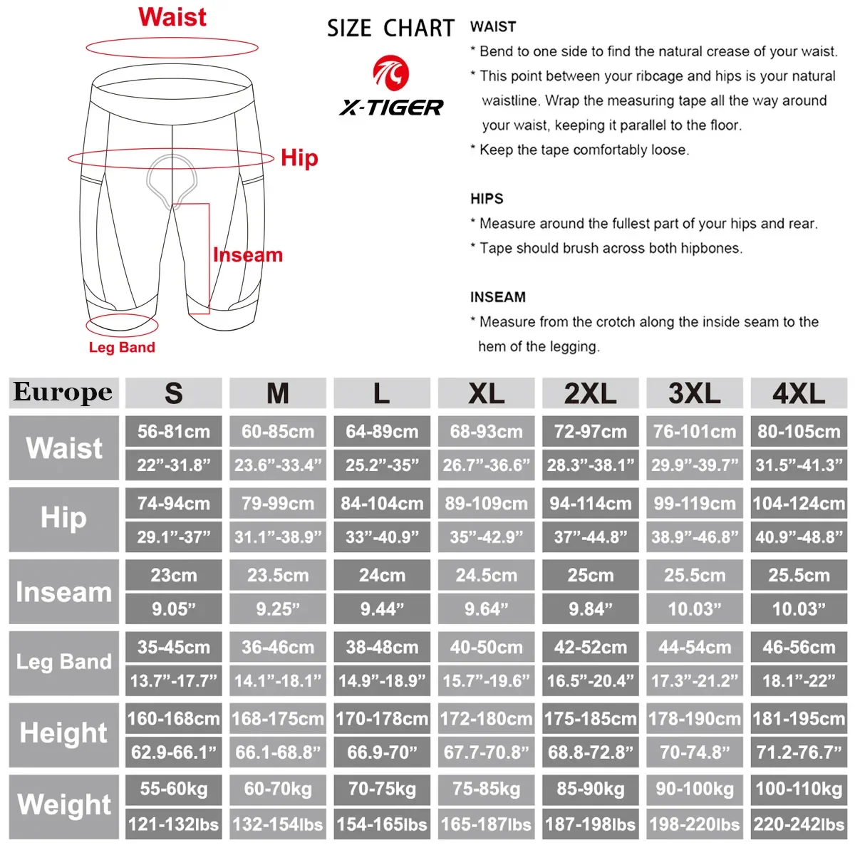 X-TIGER Men Cycling Bib Shorts 7 Hours 5D Padded Bibs Bicycle Tights MTB Road Cycling Bib Shorts Breathable SPF 50+ Bike Shorts