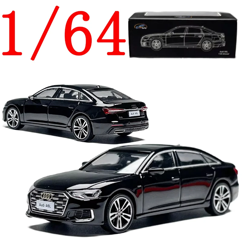 

VAV Diecast 1/64 Scale AUDI Alloy Model Cars AUDI A6L Black Play Vehicles Toys for Boys Gift Original Box
