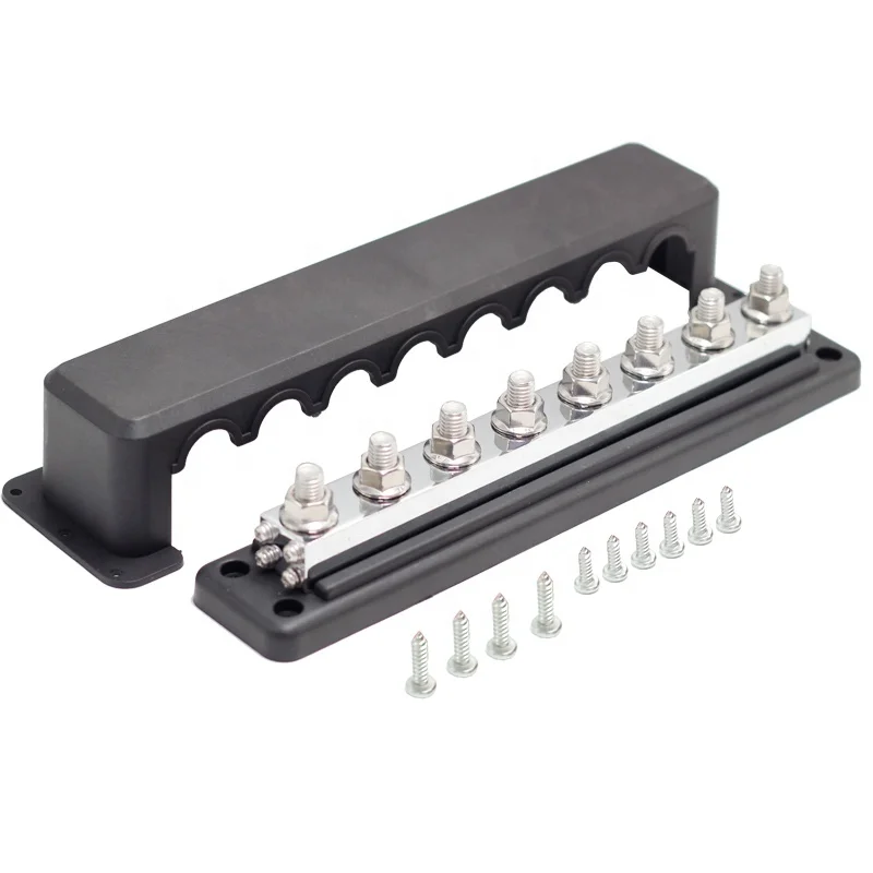 High Quality Heavy Duty Busbar 600A Copper PCB Busbar Neutral Busbar Terminal Block for RV Boat Yacht