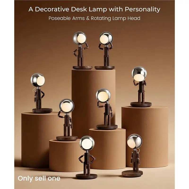 Rechargeable Cordless Table Lamp, Wooden Desk Lamp Featuring Touch Control& Stepless Dimming Functionality-BAAX