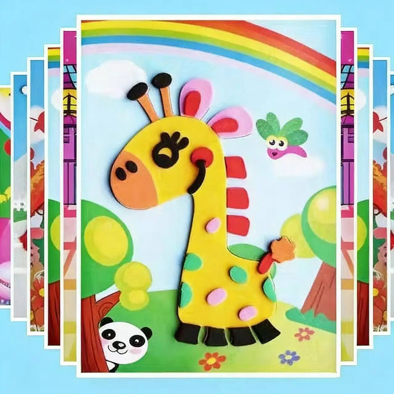 

3D Stereoscopic EVA Stickers for Kids, DIY Cartoon Handmade Crafts, Kindergarten Educational Toys