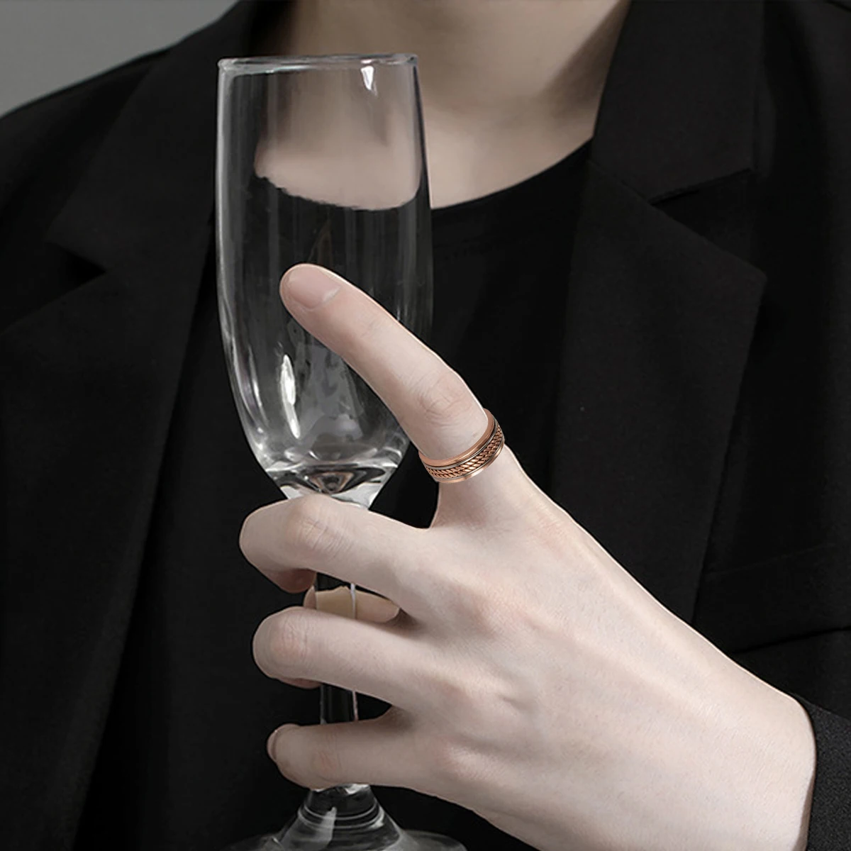 Магнитные кольца из чистой меди для женщин и мужчин, витые, для здоровья, энергетические, для пальцев, открытые манжеты, регулируемые ювелирные изделия, высокий магнит, изменяемый размер