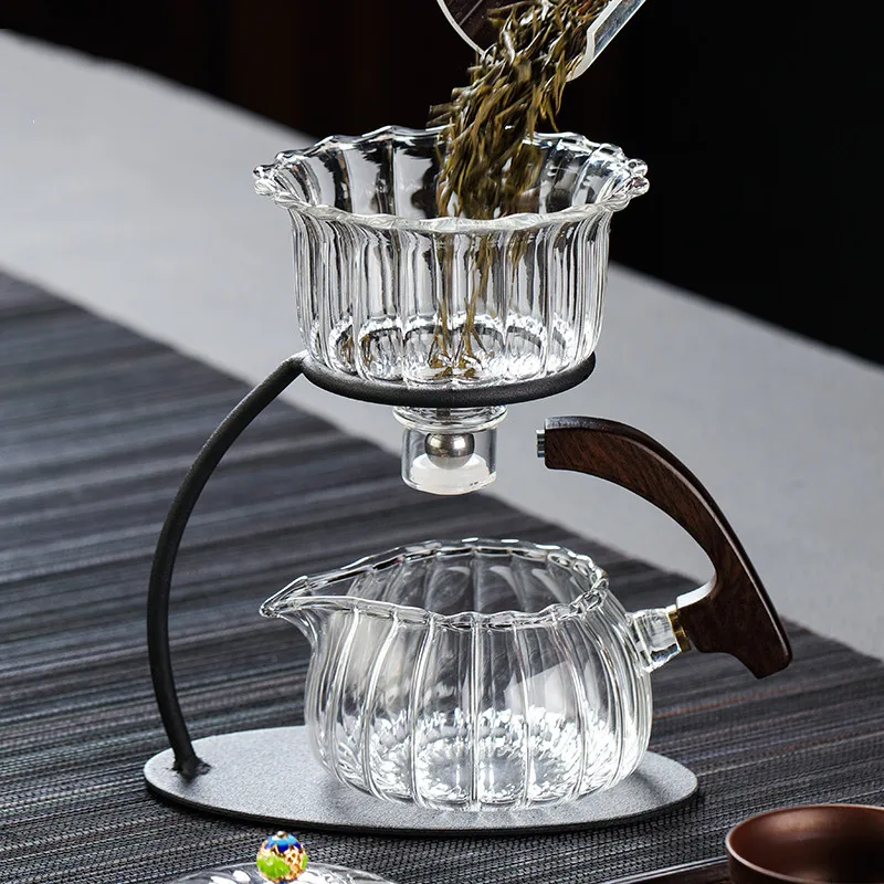 Creative Heat-resistant Teapot Glass Automatic Tea Making  Pu\'er Scented Kung Fu tea Tea Set Infuser Drinking Tea Maker