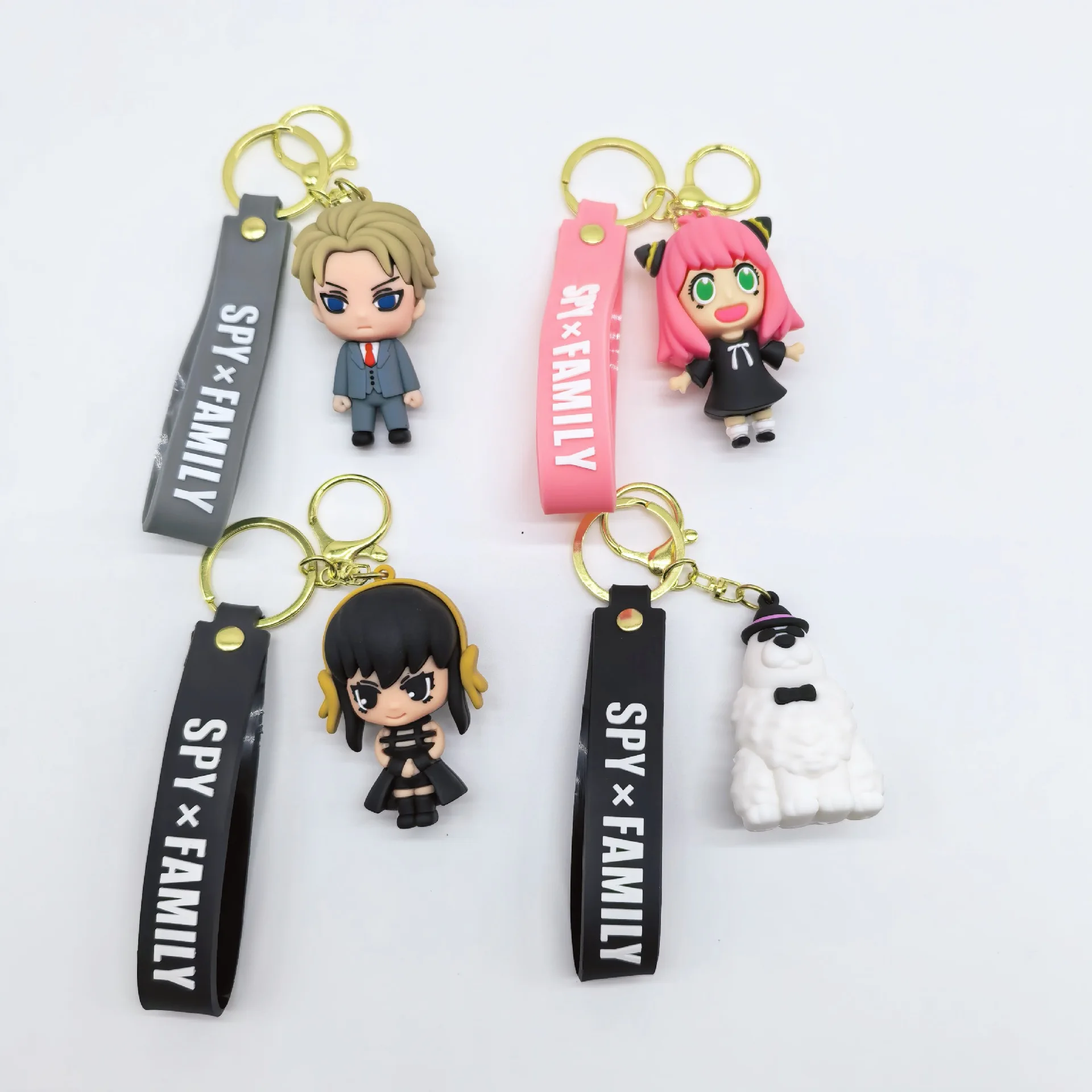 

Creative Cartoon Characters Spies Figurines Keychains Bags Car Keychains Accessories Gifts Y2k Fashion Toys Anime Cartoon Frind