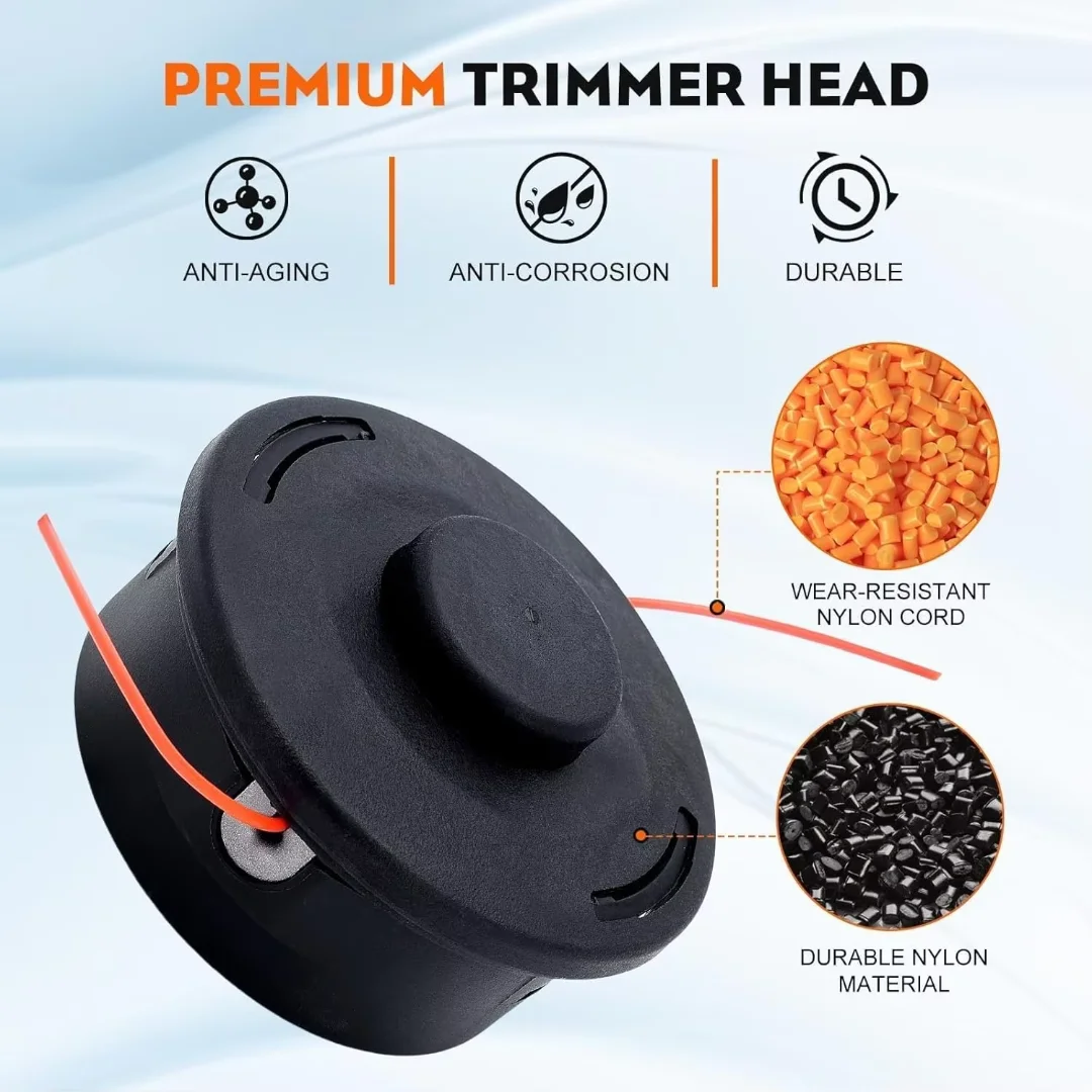 AutoCut 25-2 Strimmer Head Replacement, Fits Stihl FS KM FR Series Brushcutter, 40027102108 Mowing Trimmer Head Compatible