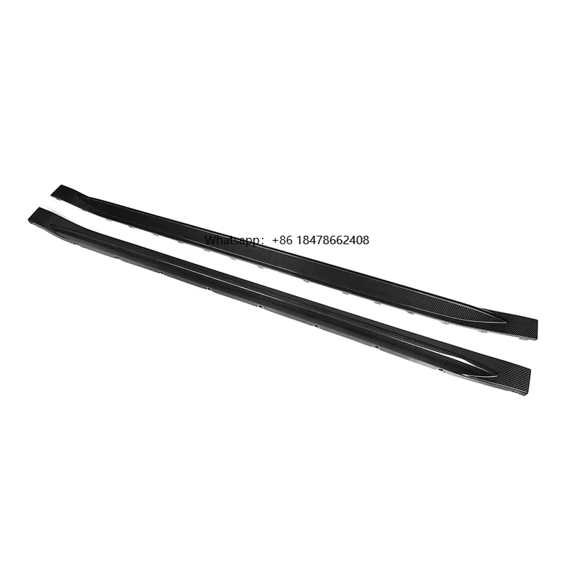 OEM Style Dry Carbon Fiber Side Skirts for 2021+ M3 G80 4-Door High Quality Carbon Fiber Side Skirts G80 Side Skirts
