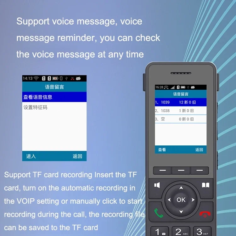 VOIP-Telefone Portátil, 2G, 3G, 4G Telefone, 4G, WiFi, Telefone para Escritório, Casa, Escola, Hotel