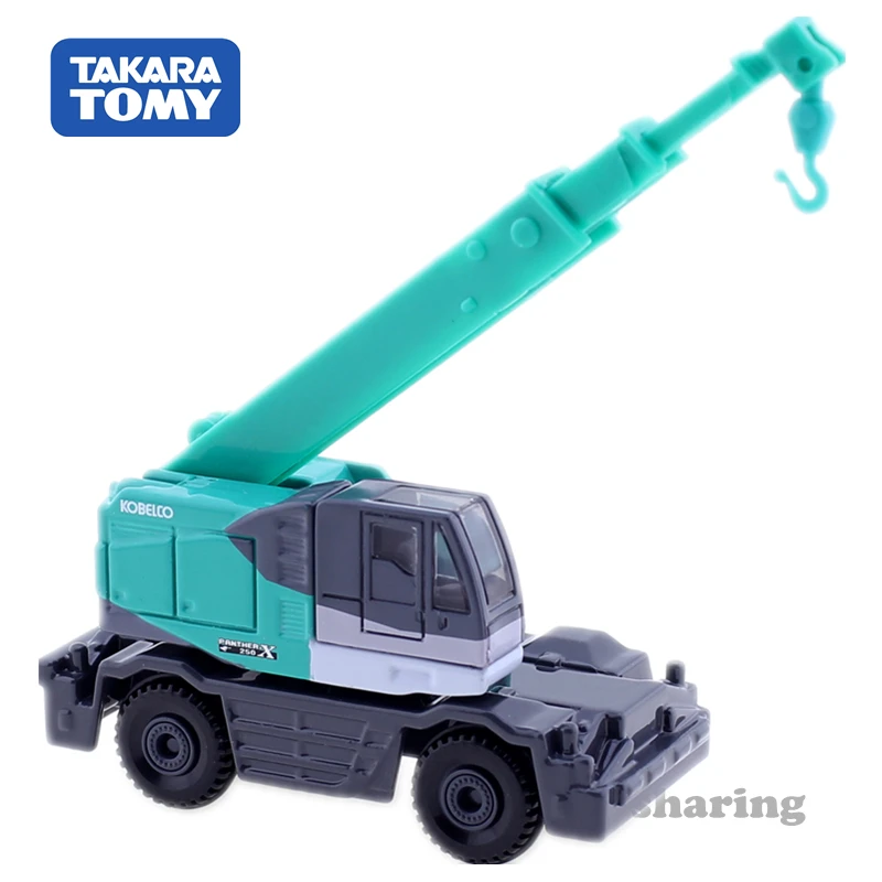 Takara Tomy Tomica No.73 Kobelco Raugh Terrain Crane Panther-X 250 1:116 Alloy Toys Motor Vehicle Diecast Metal  Model