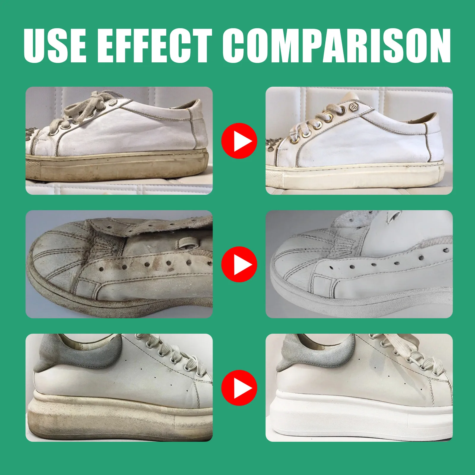 White Shoes Cleaner Remove Yellow Ointment Foam Cleaner Sneakers Decontamination Shoes Edge Cleaning White Shoe Stains Remover