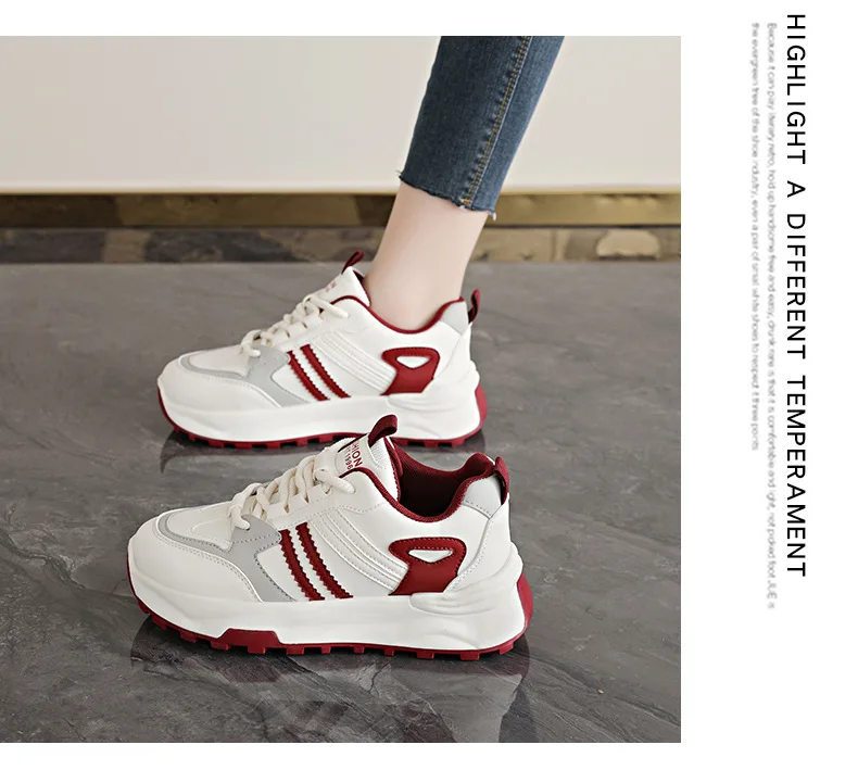 Leichte Damen-Laufschuhe, Frühlings-Neuheit, rutschfeste, weiche Sohle, Sportsneaker, bequeme, atmungsaktive Freizeitschuhe – Detail 15