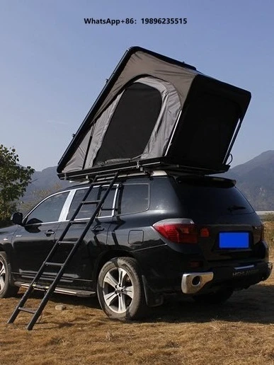 Double-Person Hardtop Aluminum Shell Roof Tent for SUV Off-Road Vehicles Self-Driving Camping Outdoor Compatible Car Roof Racks