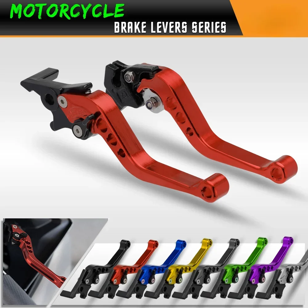 Motorcycle Brake Clutch Lever Modification CNC Adjustable Folding Retractable Clutch Drum Brake Handle For Yamaha Kawasaki Suzuk