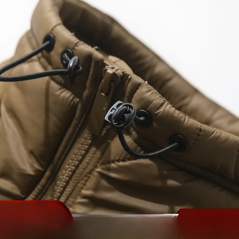 

Thickened Half Zip Hooded Cotton Jacket Outdoor Workwear Stand Collar Men's Outerwear Autumn Winter Youth Casual Long Sleeve