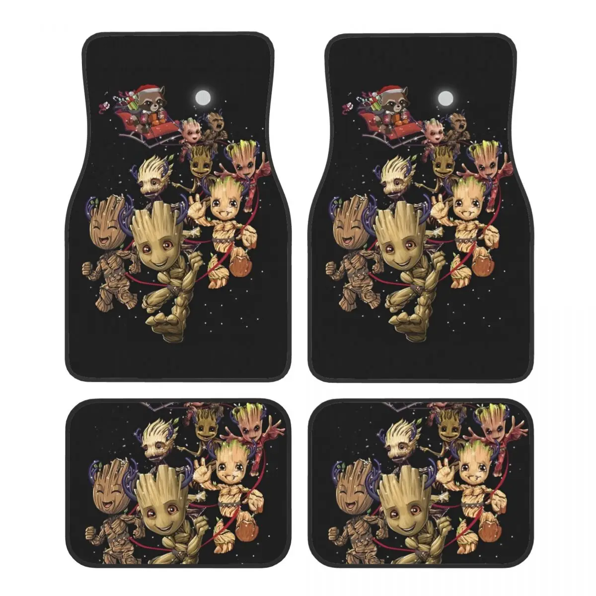 

Guardians Of The Galaxy Groot Floor Mats for Cars All-Weather Waterproof Floor Mats Liner Full Set Car Accessories