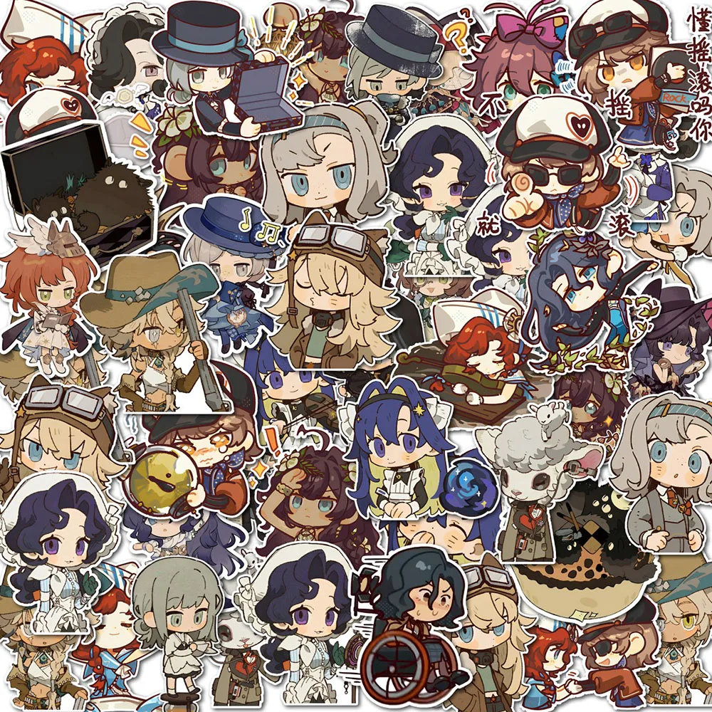 Kawaii Retro Adventure Cartoon Figure Sticker Pack Waterproof Decals for Luggage Skateboard Notebook DIY Craft Gift