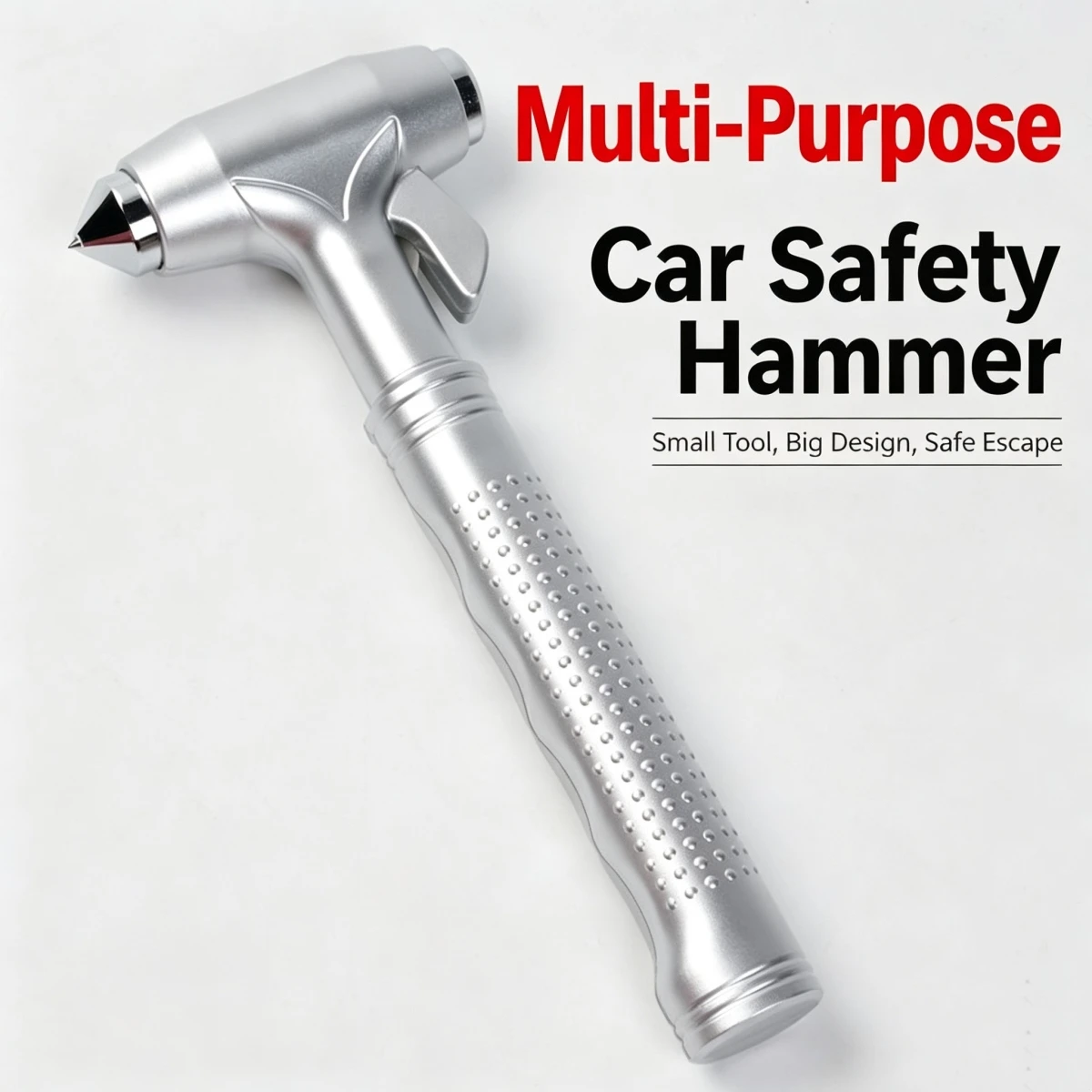 Emergency Car Safety Hammer with Seat Belt Cutter Window Breaker Life-Saving Escape Tool for Vehicle Safety