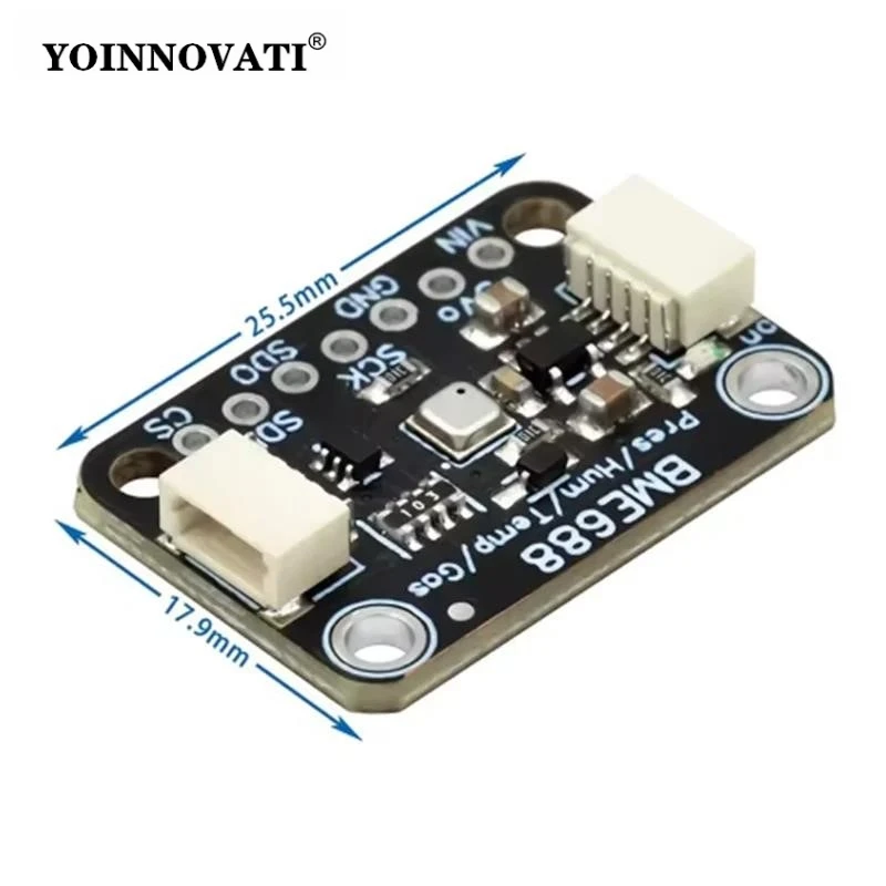BME688 Environmental Sensor Module - Temperature/Humidity/Barometric/Gas AI Detection with I2C Interface for Arduino