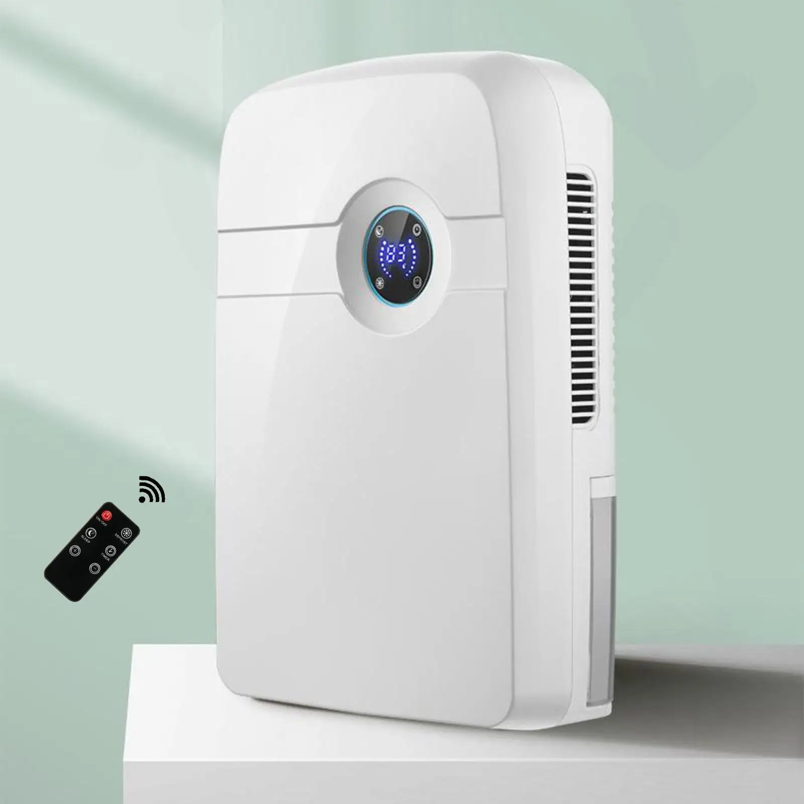 バスルーム用のコンパクトな吸湿性除湿機、2.5l水タンク