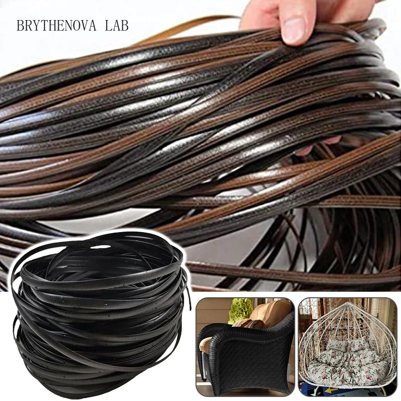 32M Plastic Synthetic Rattan 250g PE Imitation Synthetic Rattan Weaving Knit Material for Furniture Patio Chair Table Repair