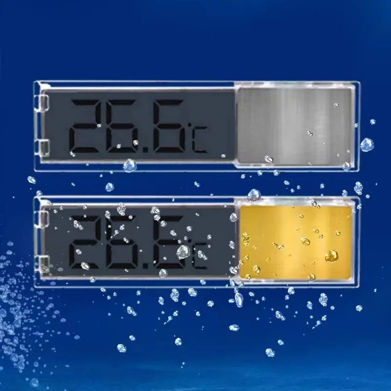 1/2/3/4Pcs 3D Digital Aquarium Thermometer Waterproof LCD Screen Fish Tank Thermometer Electronic Display Temp Meter