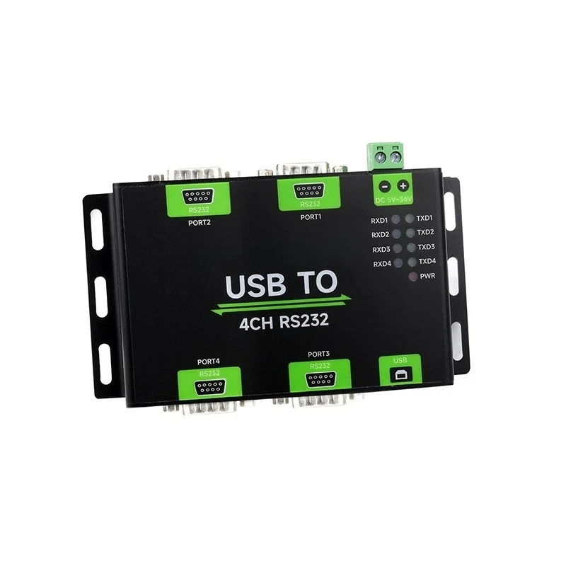USB To 4-channel RS232 Converter Multi-channel RS232 Serial Communication Module Male/female Port Optional