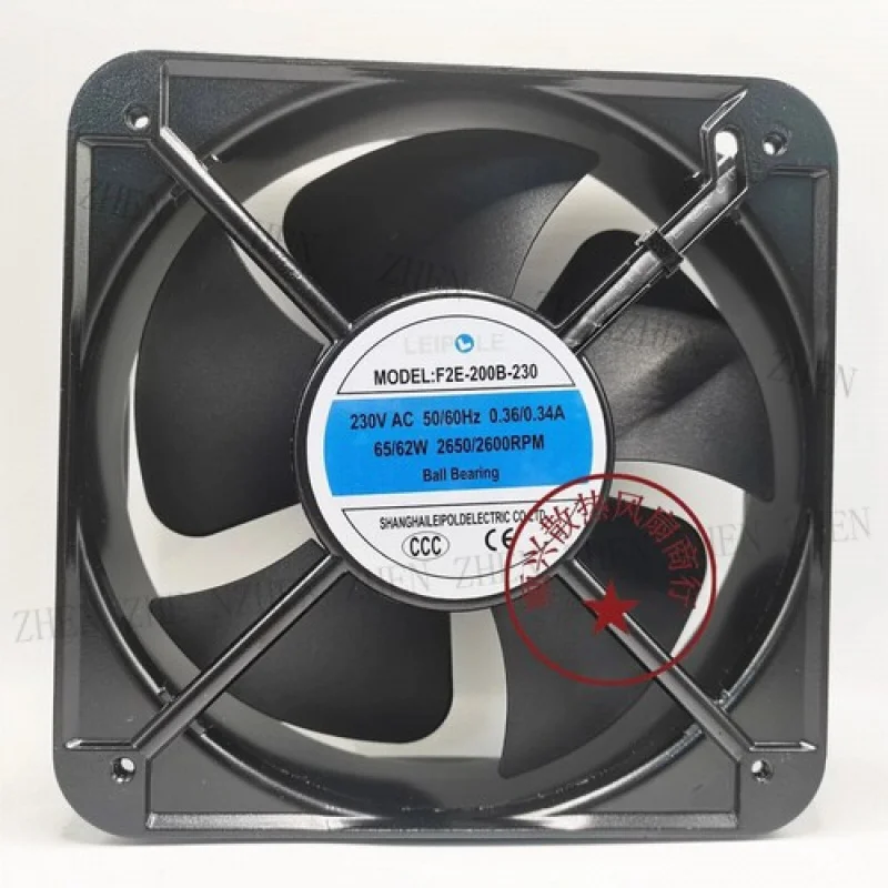 

Y 1 Pc. F2E-200B-230 AC230V 0.36/0.34A 20060 20CM Cooling Fan