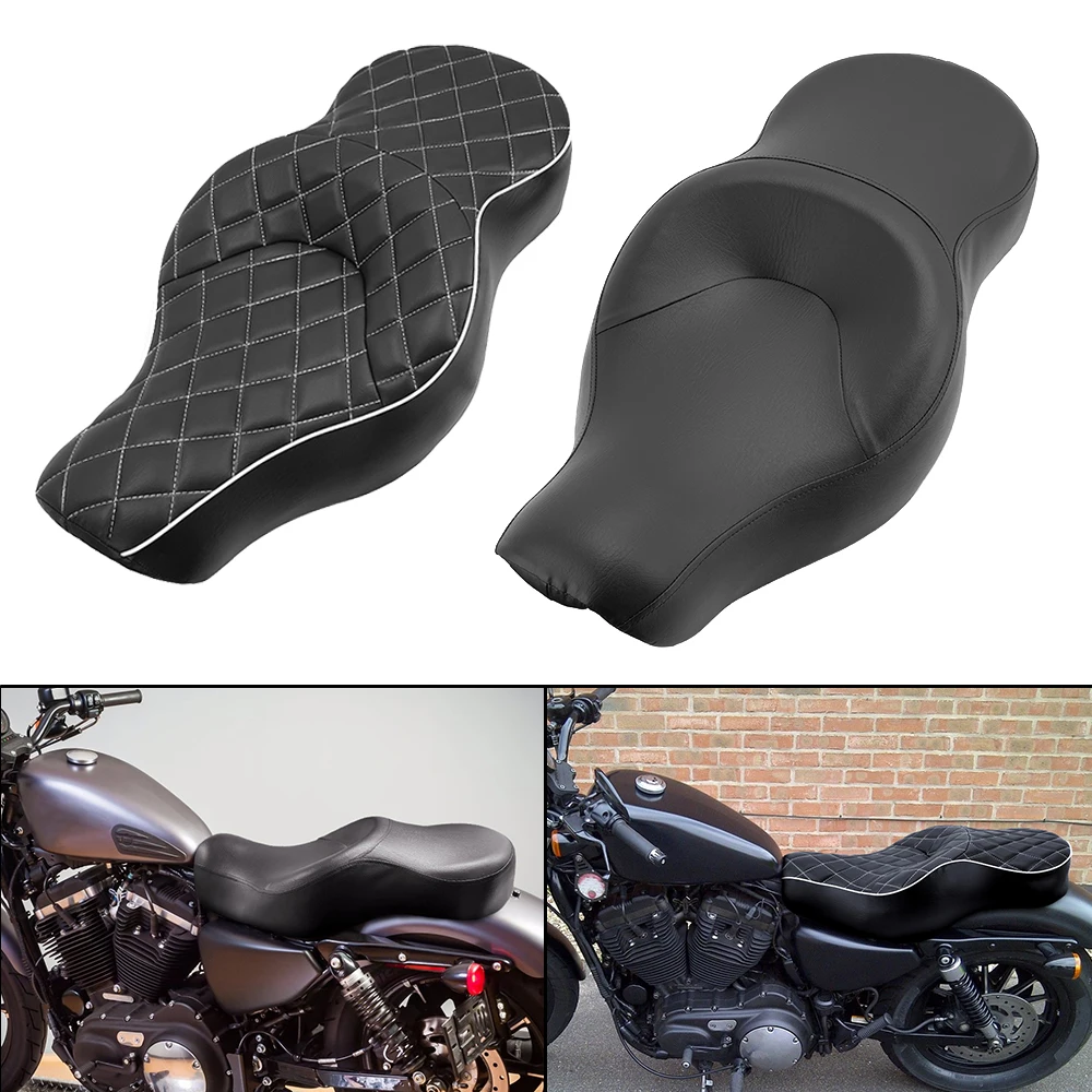 

Motorcycle Accessories For Harley Sportster XL883 XL1200 Iron XL 883 1200 48 2004-2015 Two UP Driver Front Rear Passenger Seat