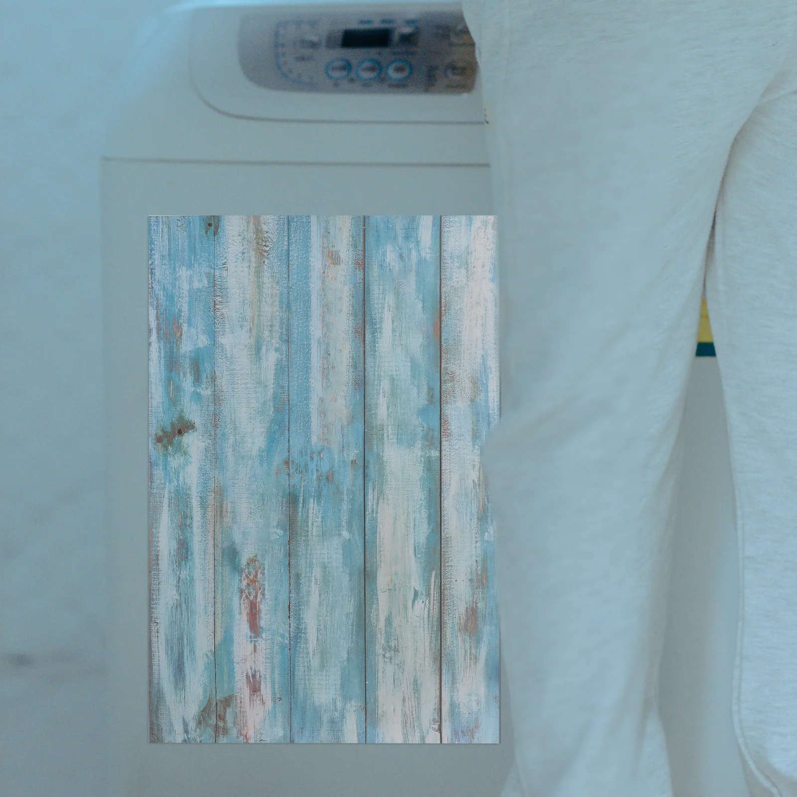 

Decorative Fridge Sticker Vintage Wood Grain Design Dishwasher Decal Removable Waterproof Kitchen Appliance Cover